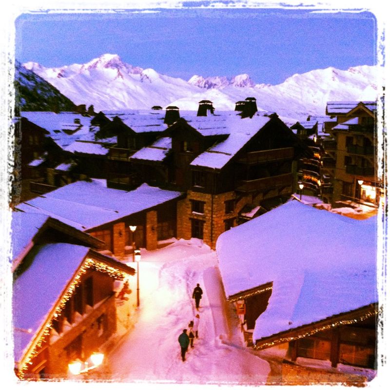 Les Arcs sous la neige