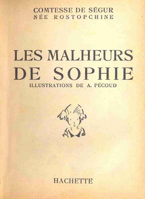 Les malheurs de Sophie page de garde