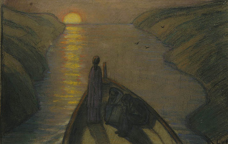 Ludwig von Hofmann on the river of the dead